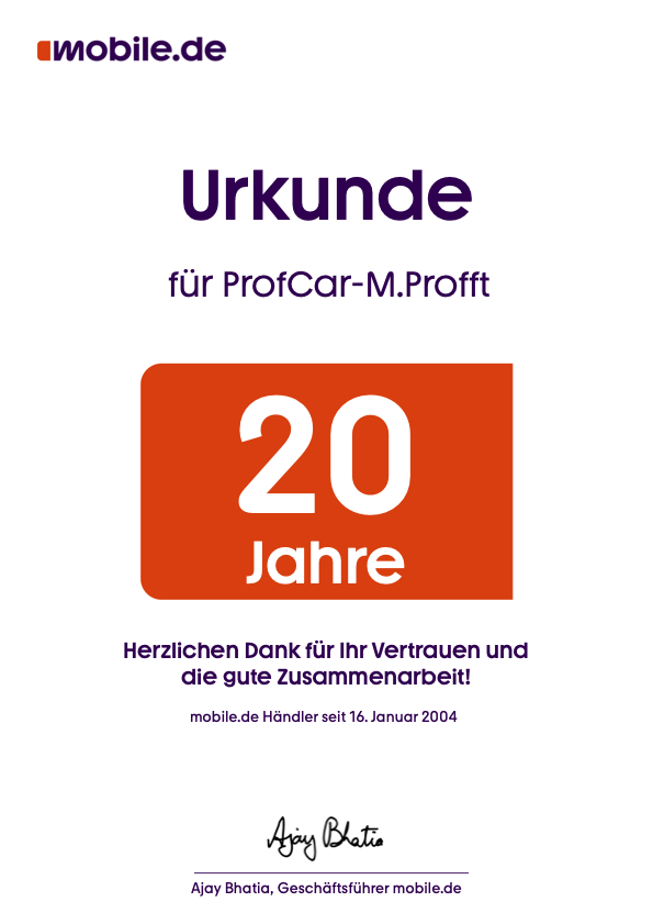 Zertifikat seit 2004